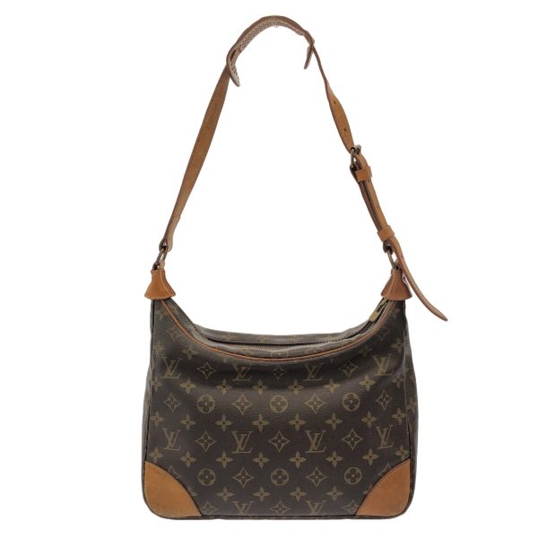 37907898 3 Louis Vuitton Boulogne Monogram Canvas Shoulder Bag Brown