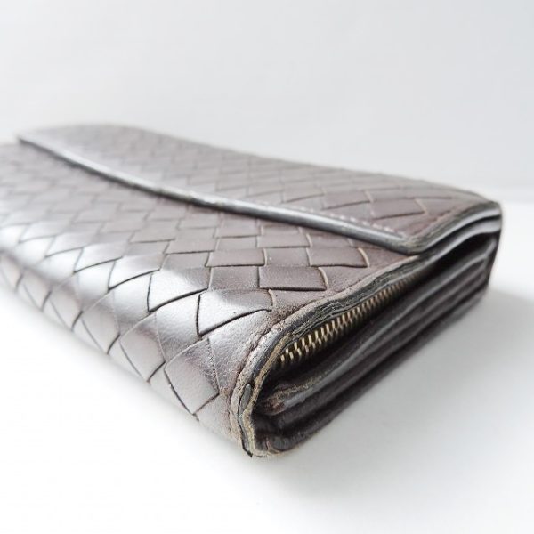 37907969 7 Bottega Veneta Intrecciato Long Wallet Leather Brown