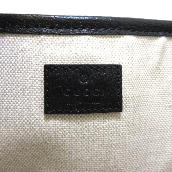 37908919 7 Gucci Double G Leather Tote Bag Black