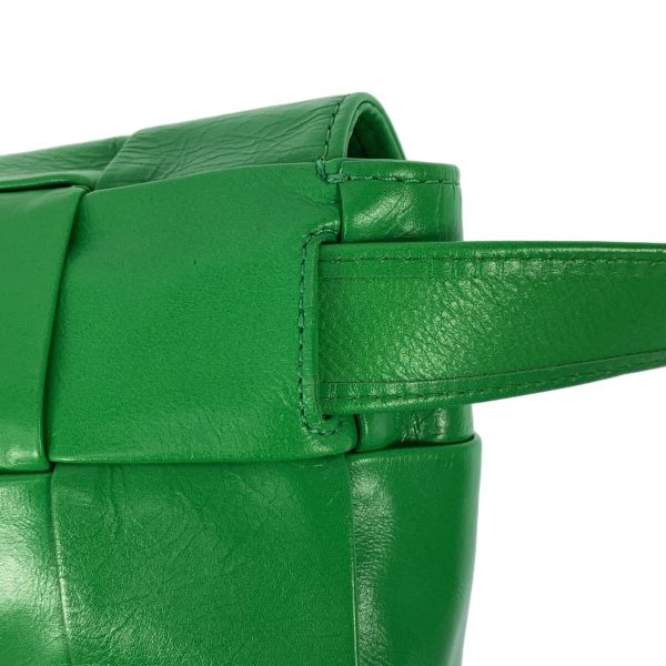 37909019 9 Bottega Veneta Cassette Belt Bag Leather Green