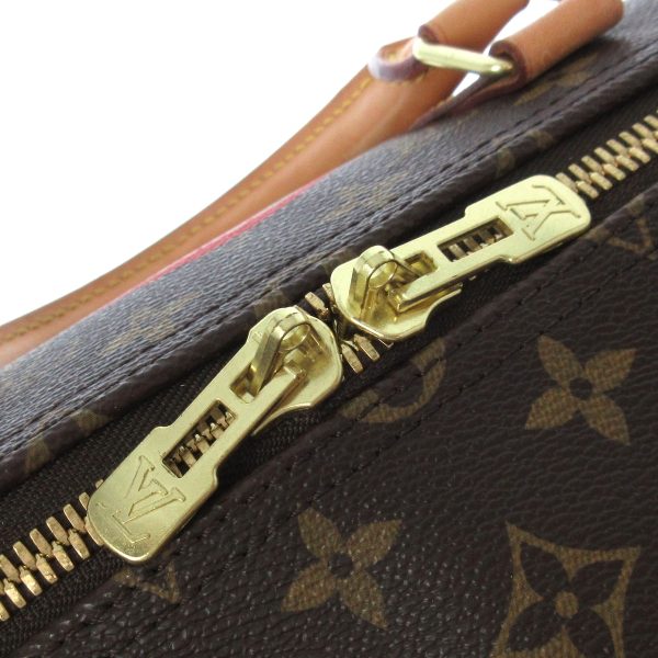 37909204 11 Louis Vuitton Keepall Bandouliere Monogram Canvas Boston Bag Brown