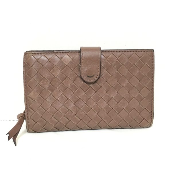 37909531 1 Bottega Veneta Intrecciato Bifold Wallet Leather Brown