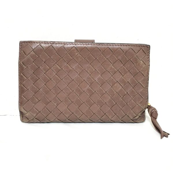 37909531 2 Bottega Veneta Intrecciato Bifold Wallet Leather Brown