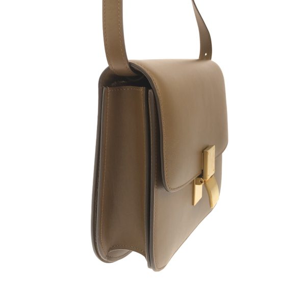 37910458 2 Celine Classic Medium Calf Shoulder Bag Brown