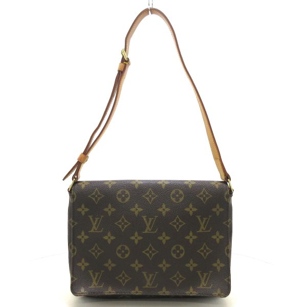 37910831 1 Louis Vuitton Musette Tango Monogram Canvas Shoulder Bag Brown