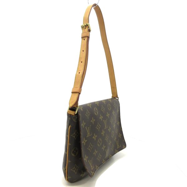 37910831 2 Louis Vuitton Musette Tango Monogram Canvas Shoulder Bag Brown