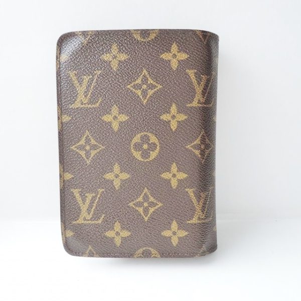 37910836 2 Louis Vuitton Porte Papier Monogram Canvas Bifold Wallet Brown