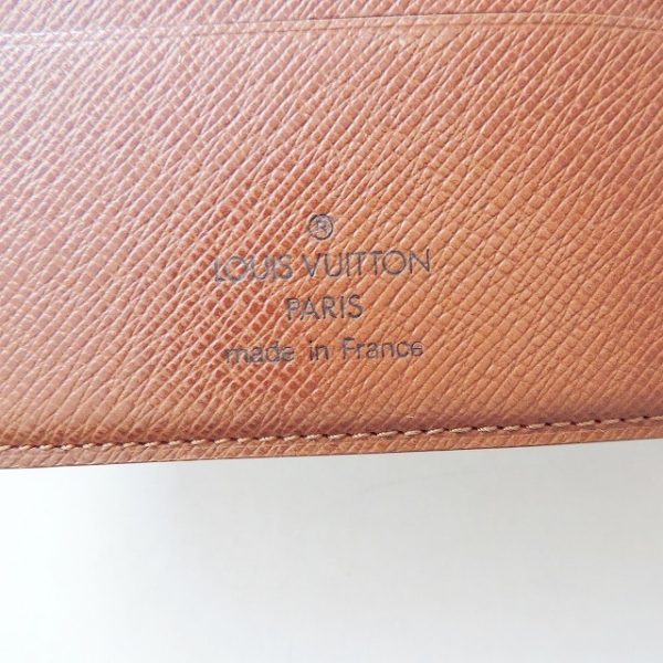 37910836 5 Louis Vuitton Porte Papier Monogram Canvas Bifold Wallet Brown