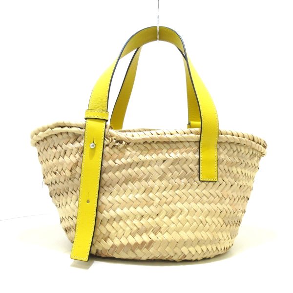 37911141 3 Loewe Basket Tote Bag Palm Leaf Calfskin Beige