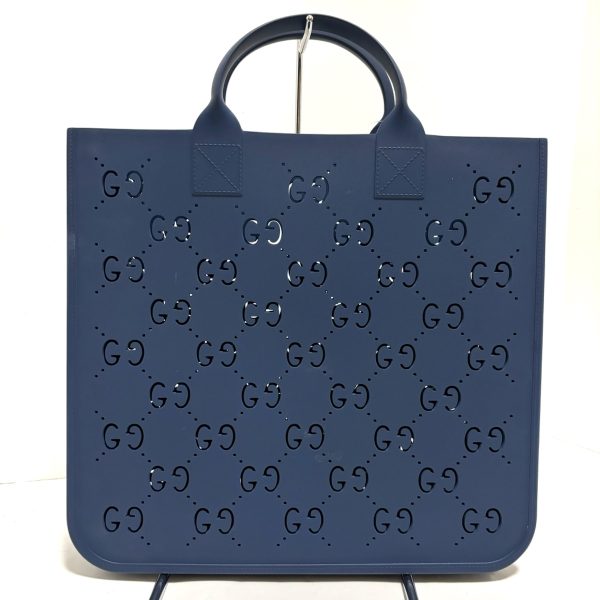 37911267 1 Gucci Childrens Gg Rubber Tote Bag Navy