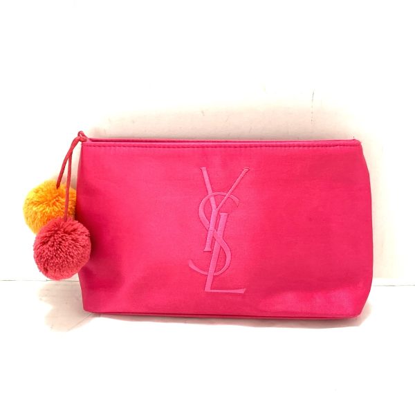 37911768 1 Yves Saint Laurent Satin Pouch Pink