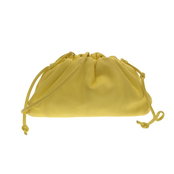 37911826 1 Bottega Veneta Mini The Pouch Shoulder Bag Leather Yellow