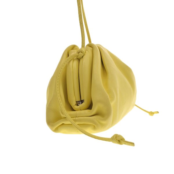 37911826 2 Bottega Veneta Mini The Pouch Shoulder Bag Leather Yellow