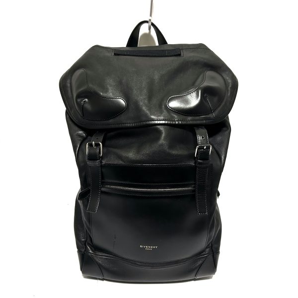 37911885 1 Givenchy Leather Nylon Rucksack Black