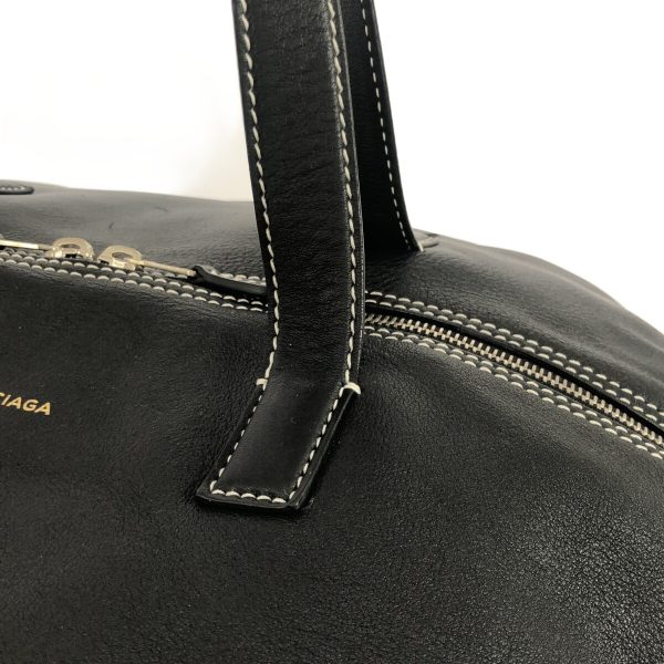 37911889 9 Balenciaga Air Hobo Leather Boston Bag Black