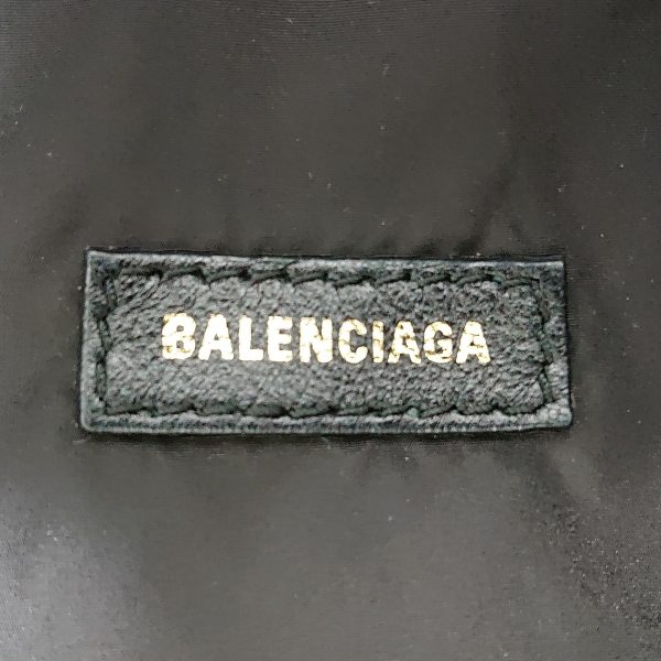 37912007 8 Balenciaga Wheel Belt Nylon Waist Pouch Black