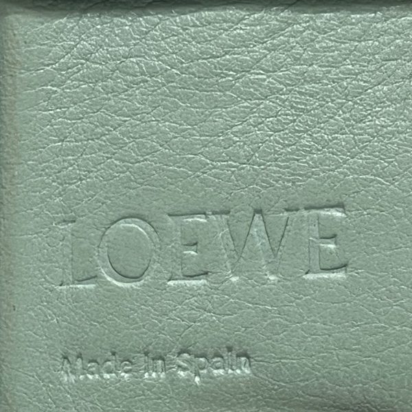 37912116 5 Loewe Bifold Wallet Round Zipper Leather Light Blue