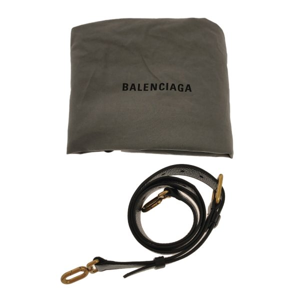 37912158 12 Balenciaga BB Soft Large Peach Calfskin Shoulder Bag Black