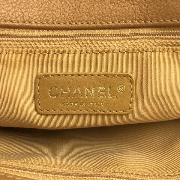 37912250 7 Chanel Executive Line Tote Bag Grain Calf Leather Beige