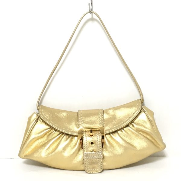 37912253 1 Celine Large Chouquette Leather Handbag Gold