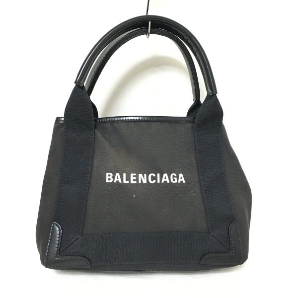 37912915 1 Balenciaga Navy Cabas XS Canvas Tote Bag Black