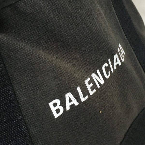 37912915 9 Balenciaga Navy Cabas XS Canvas Tote Bag Black