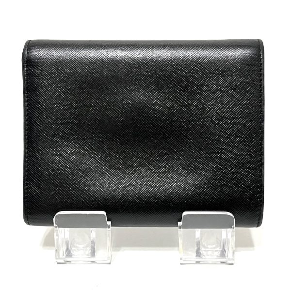 37912953 2 Prada Trifold Wallet Leather Black