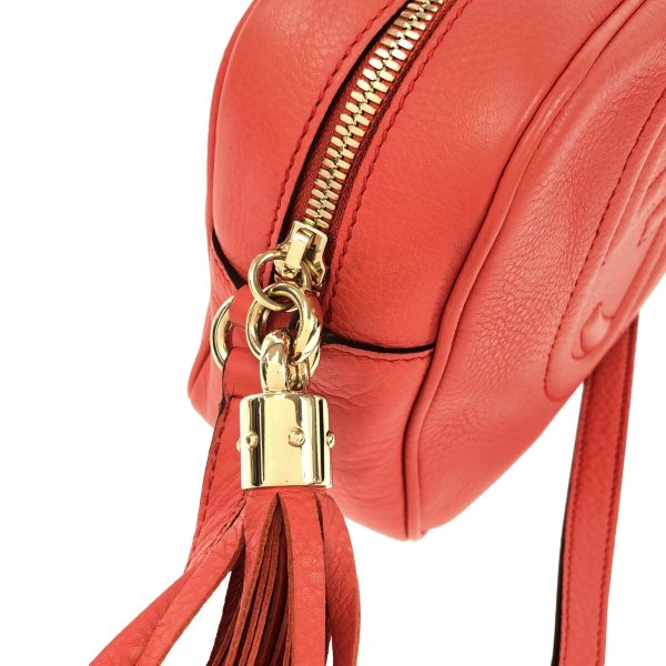 37912969 10 Gucci Soho Leather Shoulder Bag Crossbody Tassel Pink