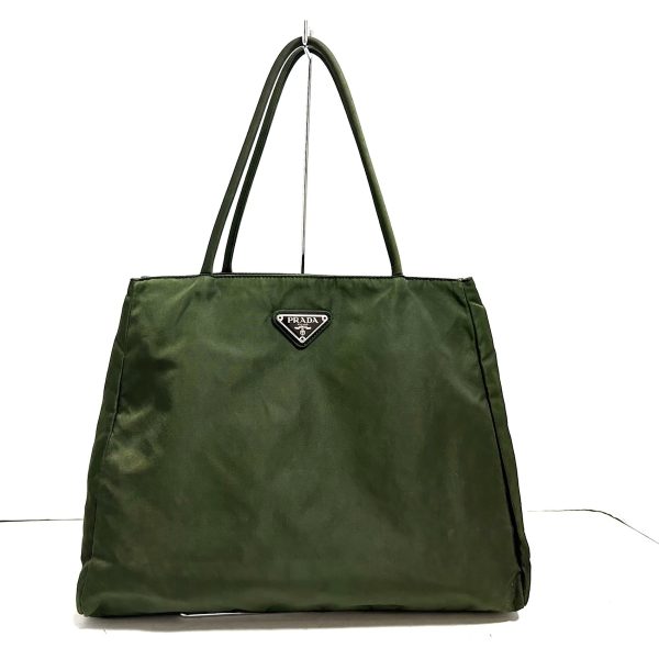 37912980 1 Prada Tote Bag Nylon Khaki