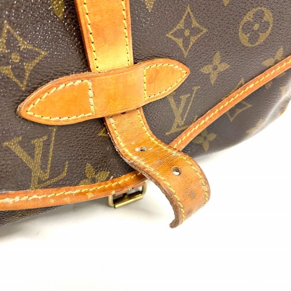 37914400 11 Louis Vuitton Saumur Monogram Canvas Shoulder Bag Brown