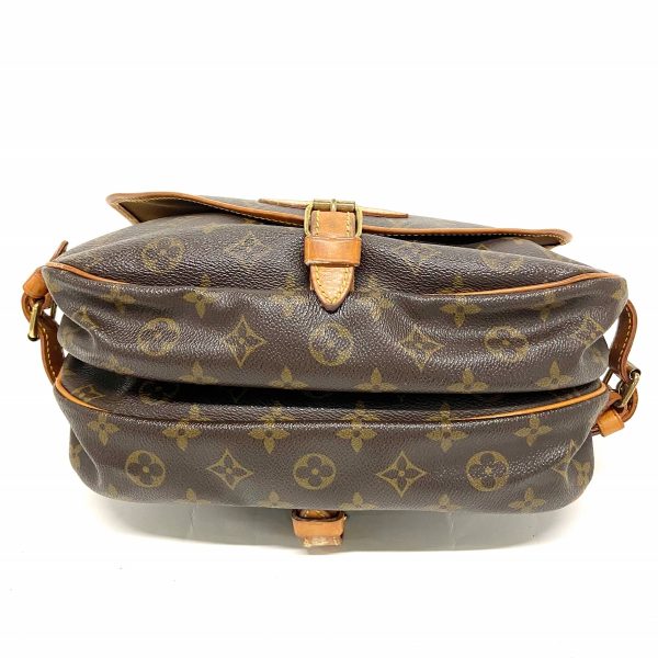 37914400 4 Louis Vuitton Saumur Monogram Canvas Shoulder Bag Brown