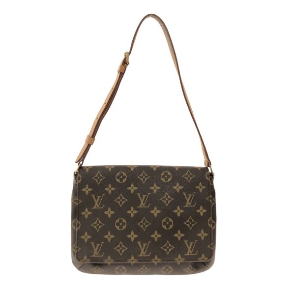 37914507 1 Louis Vuitton Musette Tango Monogram Canvas Shoulder Bag Brown