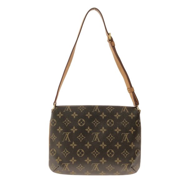 37914507 3 Louis Vuitton Musette Tango Monogram Canvas Shoulder Bag Brown