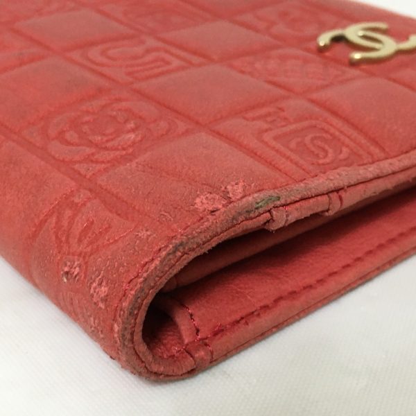 37915408 8 Chanel Icon Long Wallet Gold Hardware Lambskin Red