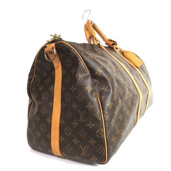 37915714 2 Louis Vuitton Keepall Bandouliere Monogram Canvas Boston Bag Brown