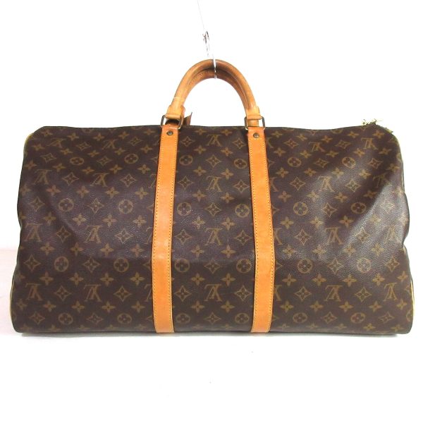 37915714 3 Louis Vuitton Keepall Bandouliere Monogram Canvas Boston Bag Brown