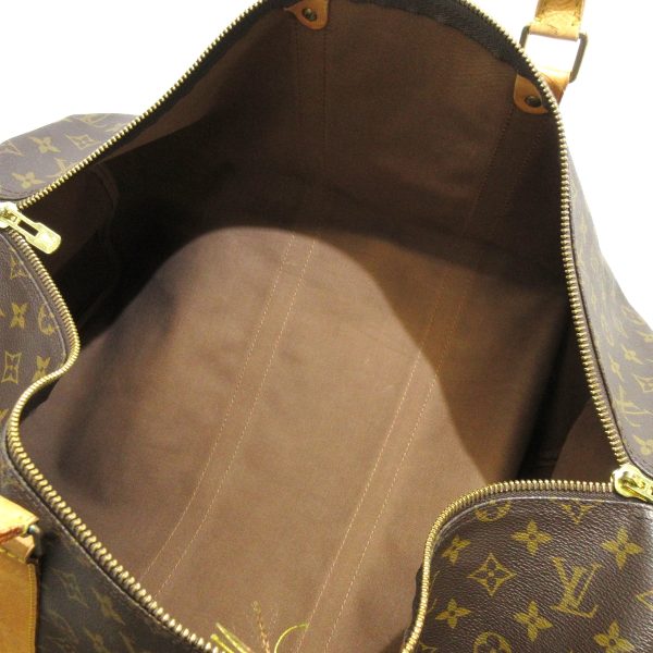 37915714 6 Louis Vuitton Keepall Bandouliere Monogram Canvas Boston Bag Brown