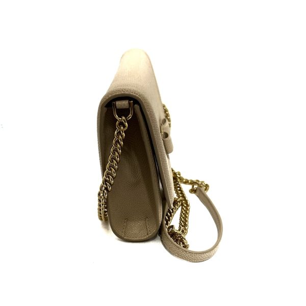 37915848 2 Salvatore Ferragamo Genie Chain Shoulder Bag Beige