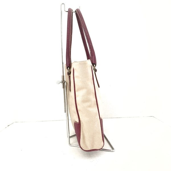 37916644 2 Prada Tote Bag Canvas Beige Purple