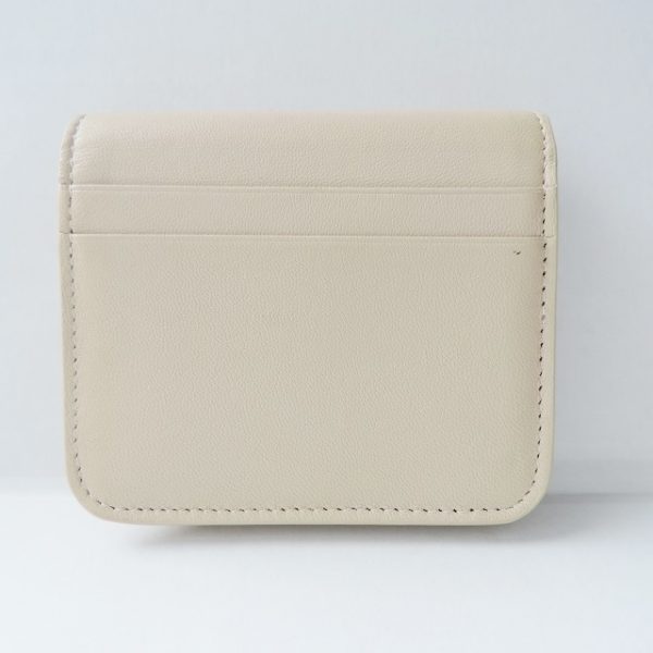 37916888 2 Balenciaga Leather Bifold Wallet Beige