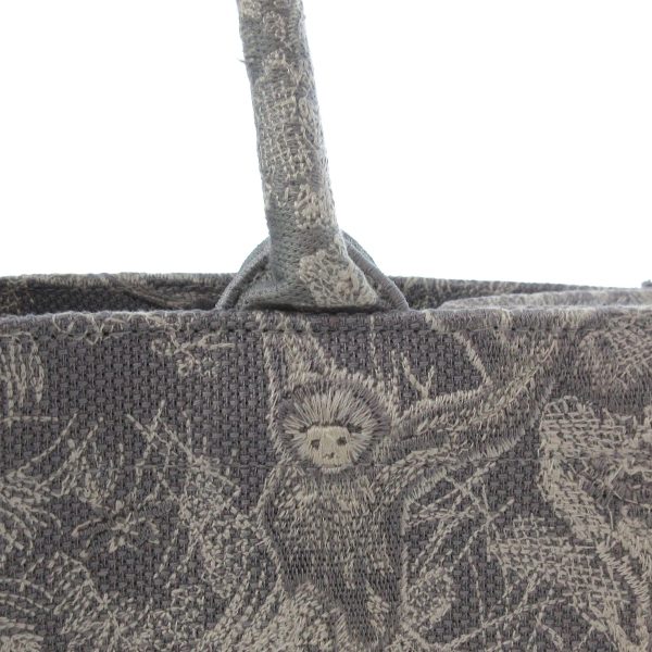 37916911 15 Dior Book Tote Medium Bag Gray Ivory