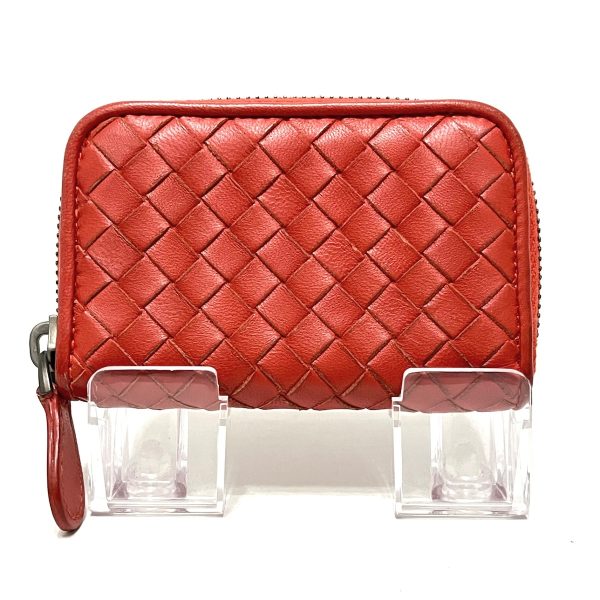 37916939 1 Bottega Veneta Intrecciato Coin Case Leather Red