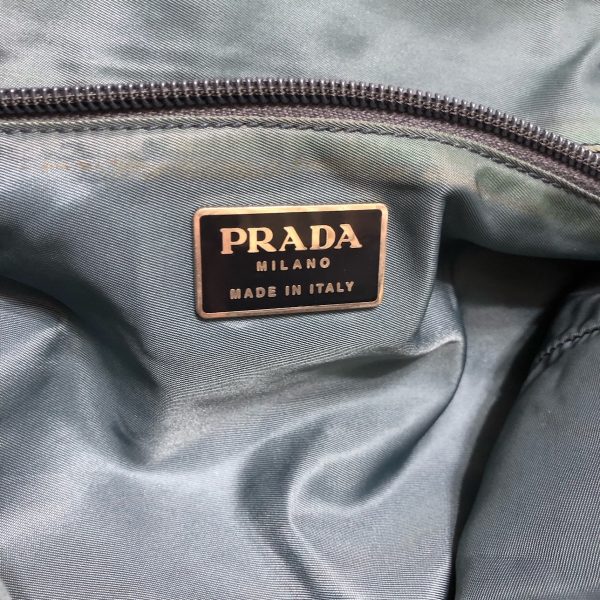 37917145 8 Prada Tote Bag Nylon Blue Gray