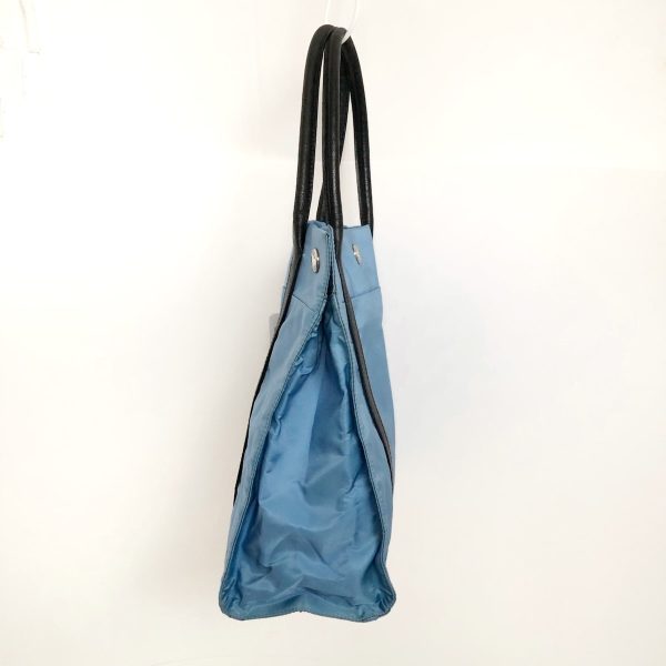 37917146 2 Prada Handbag Nylon Light Blue Black