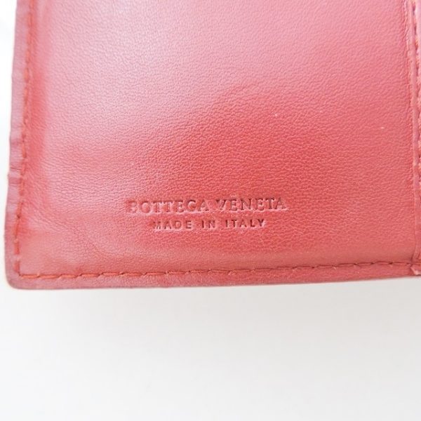 37917638 5 Bottega Veneta Intrecciato Bifold Wallet Leather Red