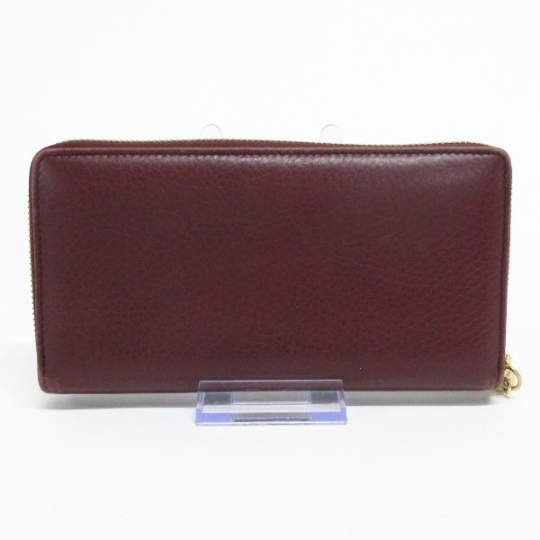 37917773 2 Gucci Soho Leather Long Wallet Round Zipper Bordeaux