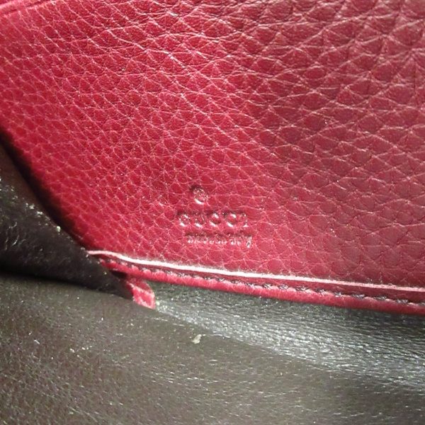 37917773 5 Gucci Soho Leather Long Wallet Round Zipper Bordeaux