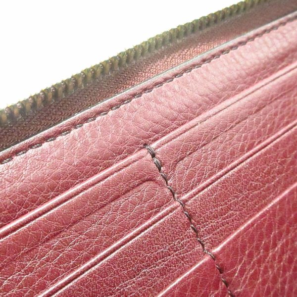 37917773 6 Gucci Soho Leather Long Wallet Round Zipper Bordeaux