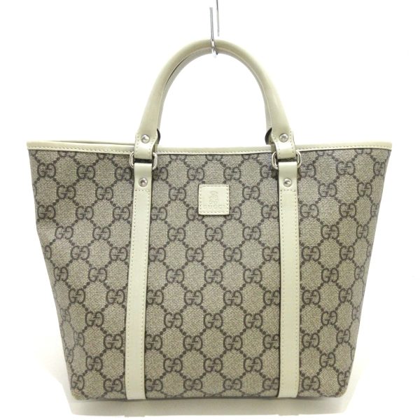 37917774 1 Gucci GG Supreme Tote Bag Mini Beige Brown