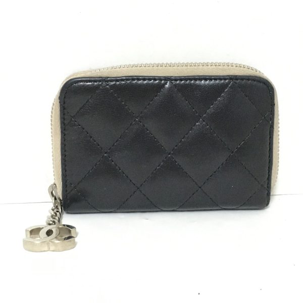 37918691 1 Chanel Matelasse Coin Case Lambskin Black